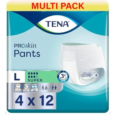 Afbeelding van 4x TENA Pants Super ProSkin Large 12 stuks