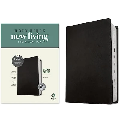 Afbeelding van NLT Giant Print Bible, Filament Edition, Black, Indexed