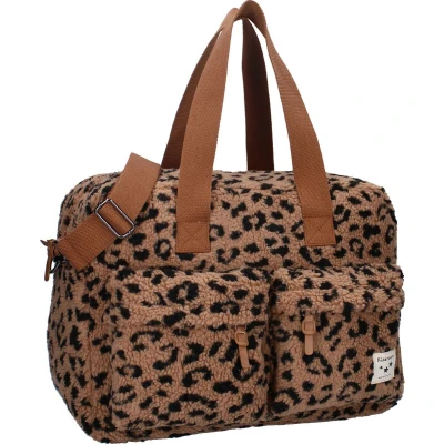Afbeelding van Kidzroom Carry Allure Luiertas Beige Verschoonmatje Verstelbare schouderband Ophanglussen kinderwagen