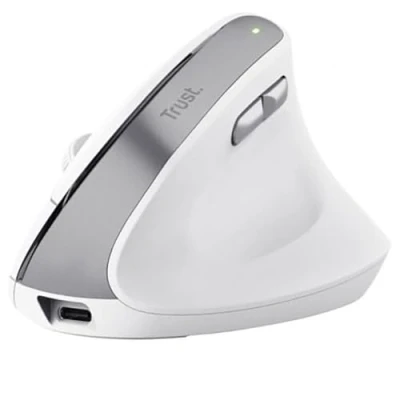Afbeelding van Trust Bayo II Ergonomische muis Draadloos Optisch Zwart 6 Toetsen 800 dpi, 1200 1600 2400 dpi Ergonomisch, Geluidsarme toetsen, Geïntegreerd