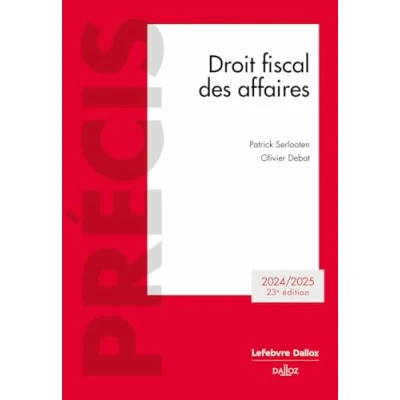 Afbeelding van DROIT FISCAL DES AFFAIRES 2024 2025