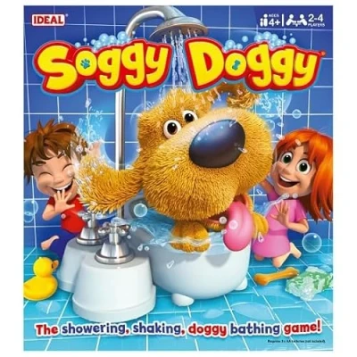 Afbeelding van IDEAL Doggy Doggy: het schudden hondenbadspel spelletjes voor kinderen 2 tot 4 spelers vanaf jaar