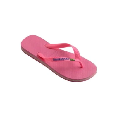 Afbeelding van Havaianas Unisex Brasil Flip Flops, Roze Elektrisch, 35/36 EU