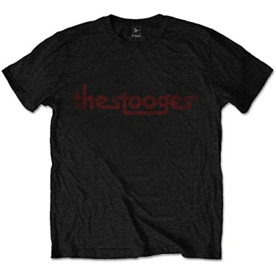 Afbeelding van The Stooges Vintage Logo Heren T shirt S Zwart