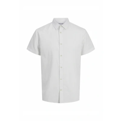 Afbeelding van Jack &amp; Jones Comfort FIT Overhemd, Heren, Maat: Small, White