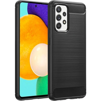 Afbeelding van imoshion Hoesje Geschikt voor Samsung Galaxy A52 (5G) / A52s (4G) Siliconen Brushed Backcover Zwart