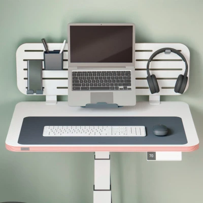 Afbeelding van Leitz Grote Leren Bureau Onderlegger 70x36 cm Gerecycled Leer Anti slip voor Toetsenbord &amp; Muis Donkergrijs