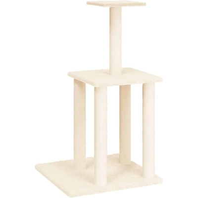 Afbeelding van Kattenmeubel met sisal krabpalen 85,5 cm crmekleurig