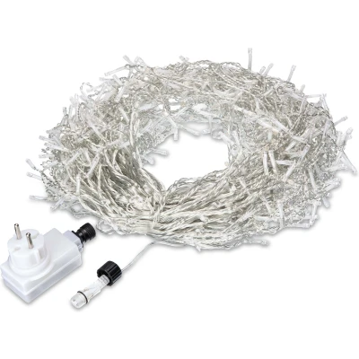 Afbeelding van Monzana Regen Lichtketting LED Kerst Koud Wit 10 meter