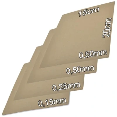 Afbeelding van Easyboost 4 vellen afdichting, 0,15 mm, 0,25 mm en 2 x 0,5 scheurvast papier om op maat te snijden, afmetingen 20 15 cm, voor hoge motor, cilinder, kleppen,