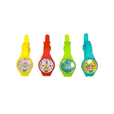 Afbeelding van Unique Party 84773 Speelgoed voor geschenkzakjes, puzzelhorloges, 4 stuks