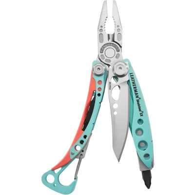 Afbeelding van Leatherman Skeletool CX multifunctionele tool met 7 tools, inclusief tang, draadtang en mes, voor outdoor kamperen, roestvrij staal, Paradise