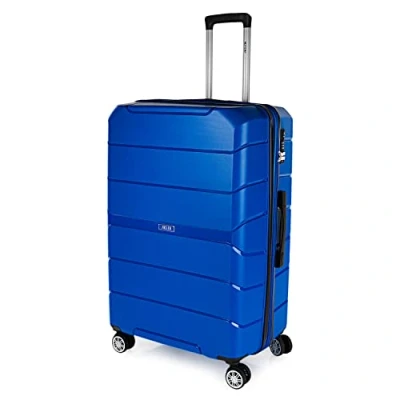 Afbeelding van JASLEN koffers spel. Reiskoffer set 3 stuks. Grote koffers, middelgrote en cabinekoffer. Game Resistant Reiskoffers. TSA hangslot. 161400, blauw