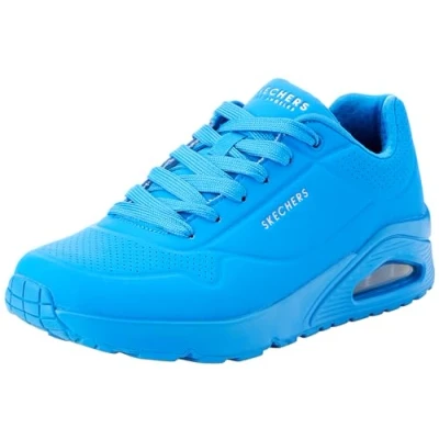 Image de Skechers Baskets Uno Stand on Air pour homme, Maille Durabuck bleue, 40 EU