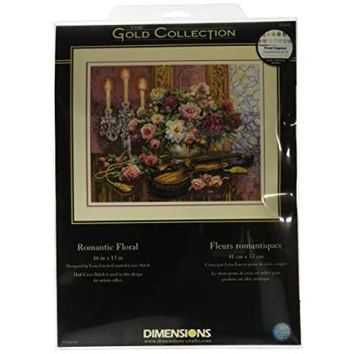 Afbeelding van Dimensions Borduurpakket Romantic Floral 35185