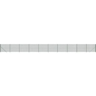 Afbeelding van vidaXL Draadgaashek met flens 1,4x25 m groen
