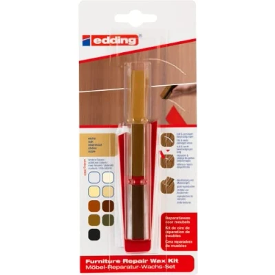 Afbeelding van edding 8901 reparatieset voor meubels blister van 3 eikenhout