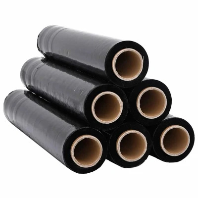 Afbeelding van vidaXL Stretchfilm 6 st 20 μm 50 cm x 150 m zwart