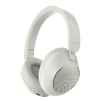 Afbeelding van PowerLocus Over ear hoofdtelefoon met actieve ruisonderdrukking, Bluetooth microfoon, hifi geluid, diepe bas, duurzame draadloze en bekabelde hoofdtelefoon, oorbeschermers van