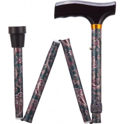 Afbeelding van Opvouwbare wandelstok Paisley Lang 84 94 cm