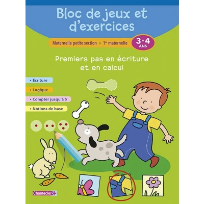 Afbeelding van Bloc de jeux et d&#039;exercices premiers pas en ecriture (3 4)