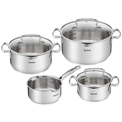 Afbeelding van Tefal Duetto+ Pannenset 4 delig Zilver