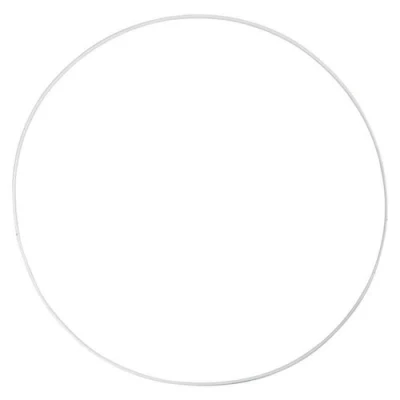 Image de Creative anneau métallique 3 mm blanc 30 cm 5 pièces