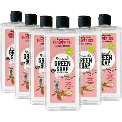 Afbeelding van Marcel&#039;s Green Soap Douchegel Argan &amp; Oudh 6 x 300ml