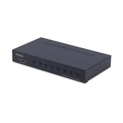 Image de StarTech.com 8 Port HDMI KVM Switch w/1U Rack Mount Kit, 4K 60Hz Commutateur x port(s) 1 utilisateur local de bureau Conformité TAA