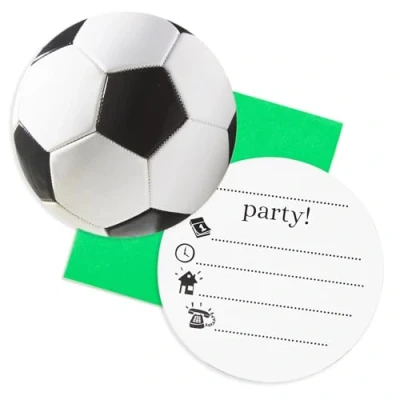 Afbeelding van Voetbal Uitnodigingen 6 stuks