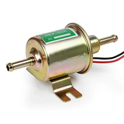 Afbeelding van CarBole 12 V elektrische brandstofpomp (2,5 4PSI), universele benzinepomp, HEP 02A, geschikt voor benzine en diesel, compatibel met alle soorten machines