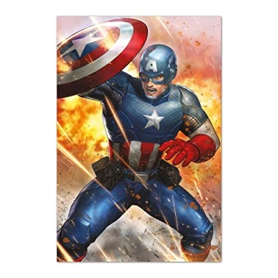 Afbeelding van Hole in the Wall Marvel Captain America Maxi Poster Under Fire (Diversen) Nieuw