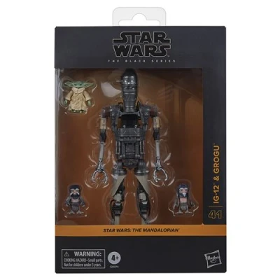 Image de Figurine Star Wars Black Series Deluxe IG 12 et Grogu