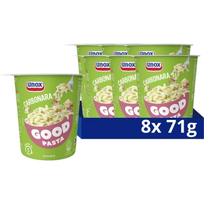 Afbeelding van Unox Good Pasta Spaghetti Carbonara 8 x 71 gram