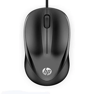 Afbeelding van HP 1000 bedrade zwarte muis (USB, 1200 dpi, tweehandig)