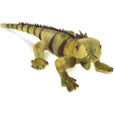 Afbeelding van Hermann Teddy Knuffeldier Leguaan zachte pluche stof premium knuffels groen 49 cm Reptielen
