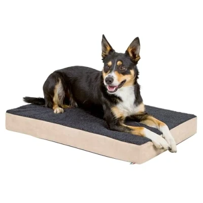 Afbeelding van Kerbl Hondenmatras met traagschuim 100x60 cm beige en grijs 80327