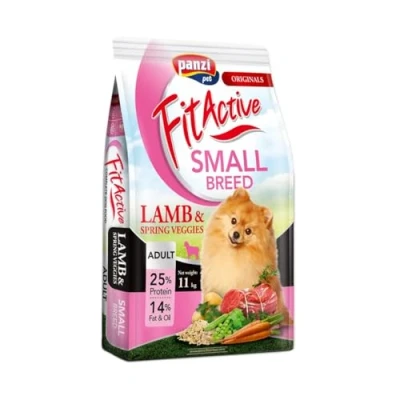 Afbeelding van FitActive Hypoallergeen hondenvoer voor kleine volwassen honden Lam/rijst 11kg