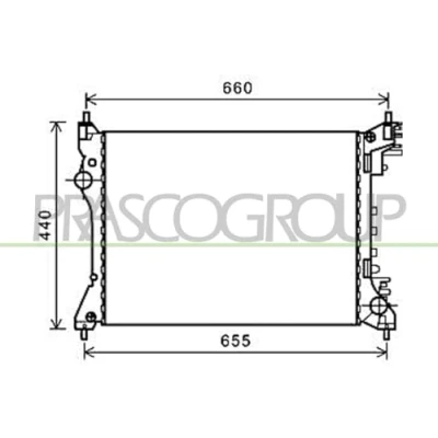 Afbeelding van PRASCO AA210R003 Radiateur Aluminium 540 414 18, 23 ALFA ROMEO: MiTo