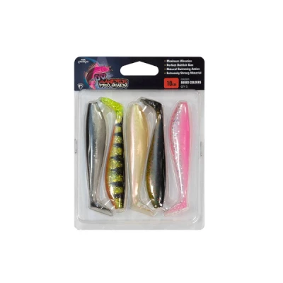 Afbeelding van Fox Rage Zander Pro Shad UV Mixed Colour Packs 5pcs 10cm