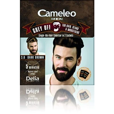Afbeelding van Cameleo men snor en baardverf donkerbruin 2x15ml