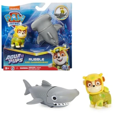 Afbeelding van Paw Patrol Aqua Pups Rubble En Hamerhaai