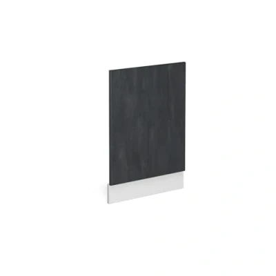Afbeelding van Vicco Frontpaneel R Line, Zwart beton/Wit, 45 cm zonder werkblad