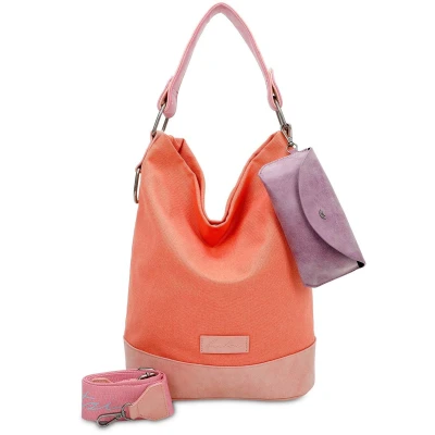 Afbeelding van Fritzi aus Preußen Schoudertas Canvas Izzy07 Olga Hobo Bag Fruity Oranje