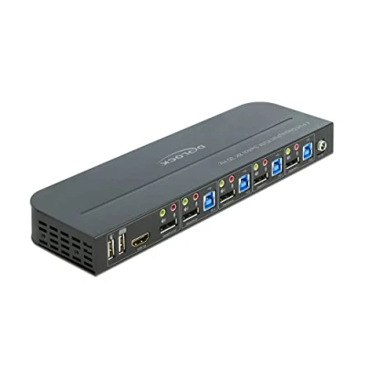 Afbeelding van DeLOCK DisplayPort 1.4 KVM Switch 8K 30Hz met USB 3.0 en
