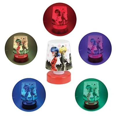 Afbeelding van MIRACULOUS FUN HOUSE 713509 LADYBUG Nachtlampje Drukknoplamp H.11,5 X Ø 7,5 cm voor kinderen