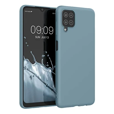 Afbeelding van kwmobile telefoonhoesje geschikt voor Samsung Galaxy A12 Hoesje smartphone Back cover in Arctische nacht