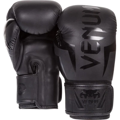 Afbeelding van Venum (kick)bokshandschoenen Elite Zwart 12oz