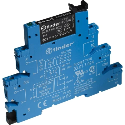 Afbeelding van Find Interfacerelais 1W 6A 24Vdc