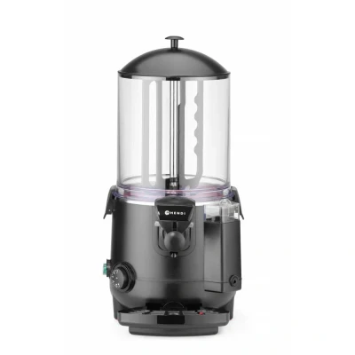 Afbeelding van Hendi Chocolademelk Dispenser, Polycarbonaat;rvs, Zwart, 28(b)x41(d)x58(h)cm, 274149
